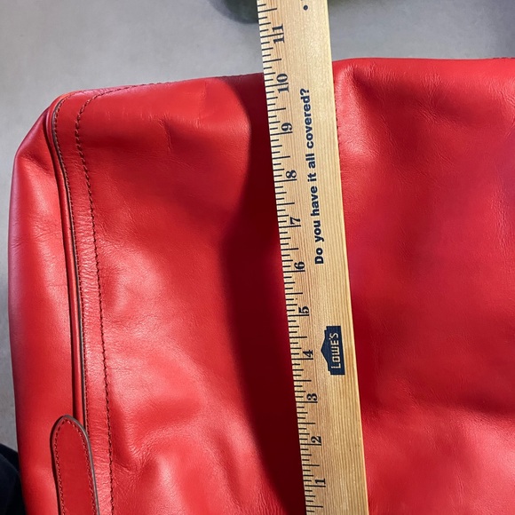 NWT COACH TOTE with Dust Bag    JULIANNE TOTE   AURA ORANGE   Gold tone metal - Picture 15 of 16